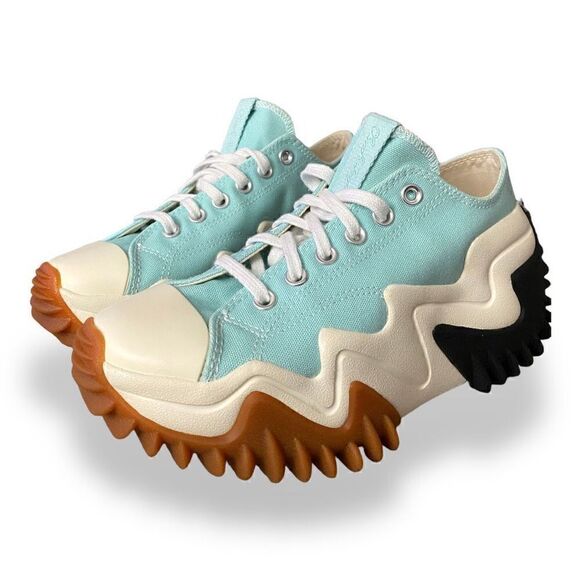 Converse Run Star Motion Womens Low Platform Dew Black Egret Shoes size 7.5 New - Picture 4 of 9